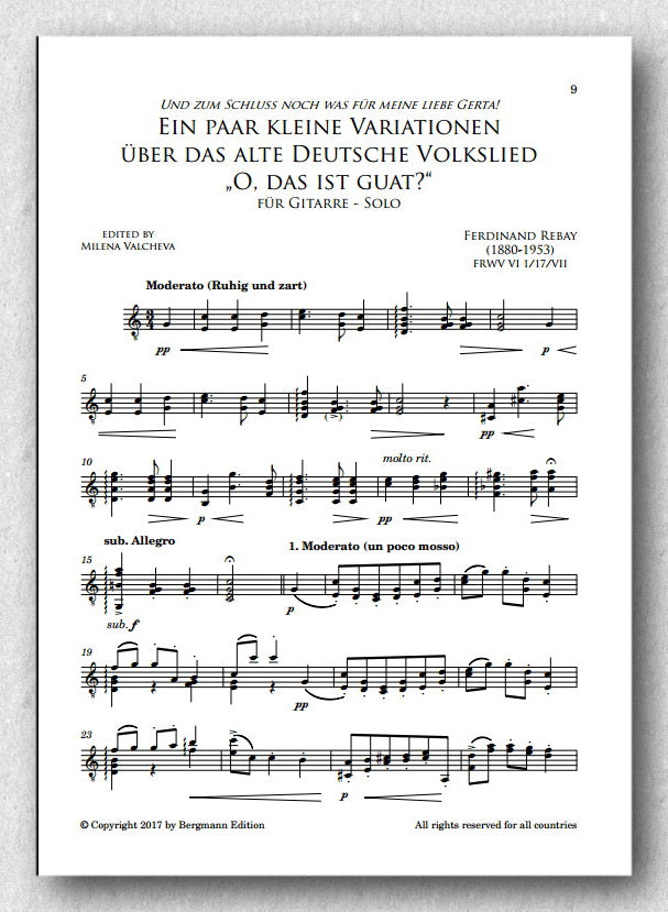Rebay [046], Variationen über Volkslieder - preview of the inside.