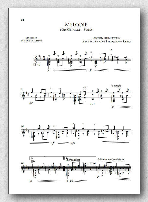 Rebay [050], Transkriptionen von berühmte Werke - preview of the score 3