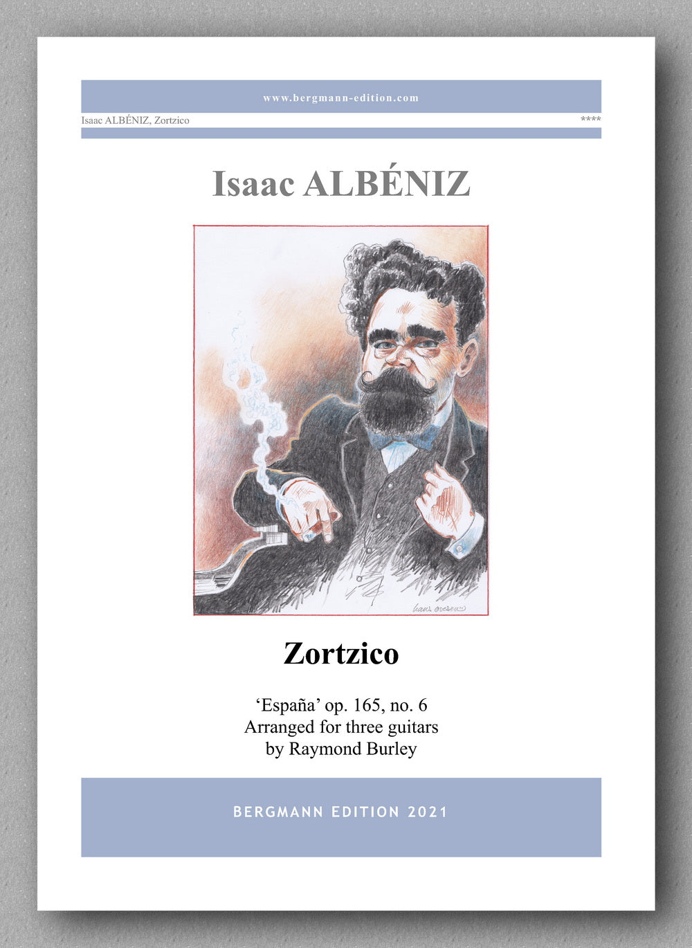 Albéniz-Burley, Zortzico - preview of the cover