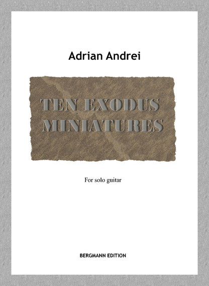 Adrian Andrei, Ten Exodus Miniatures, cover.