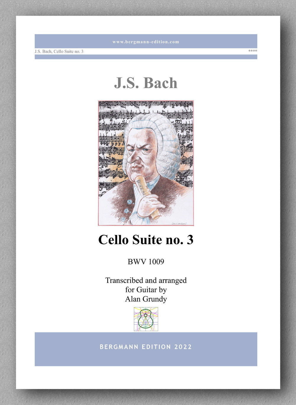 Bach-Grundy, Cello Suite no. 3 - Cover