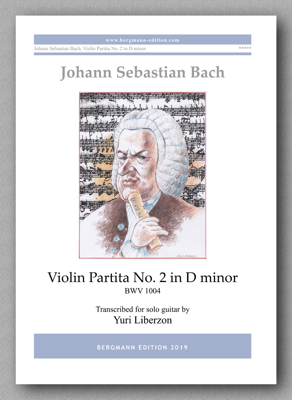 Bach-Liberzon, Partita No. 2,  BWV 1004 - cover