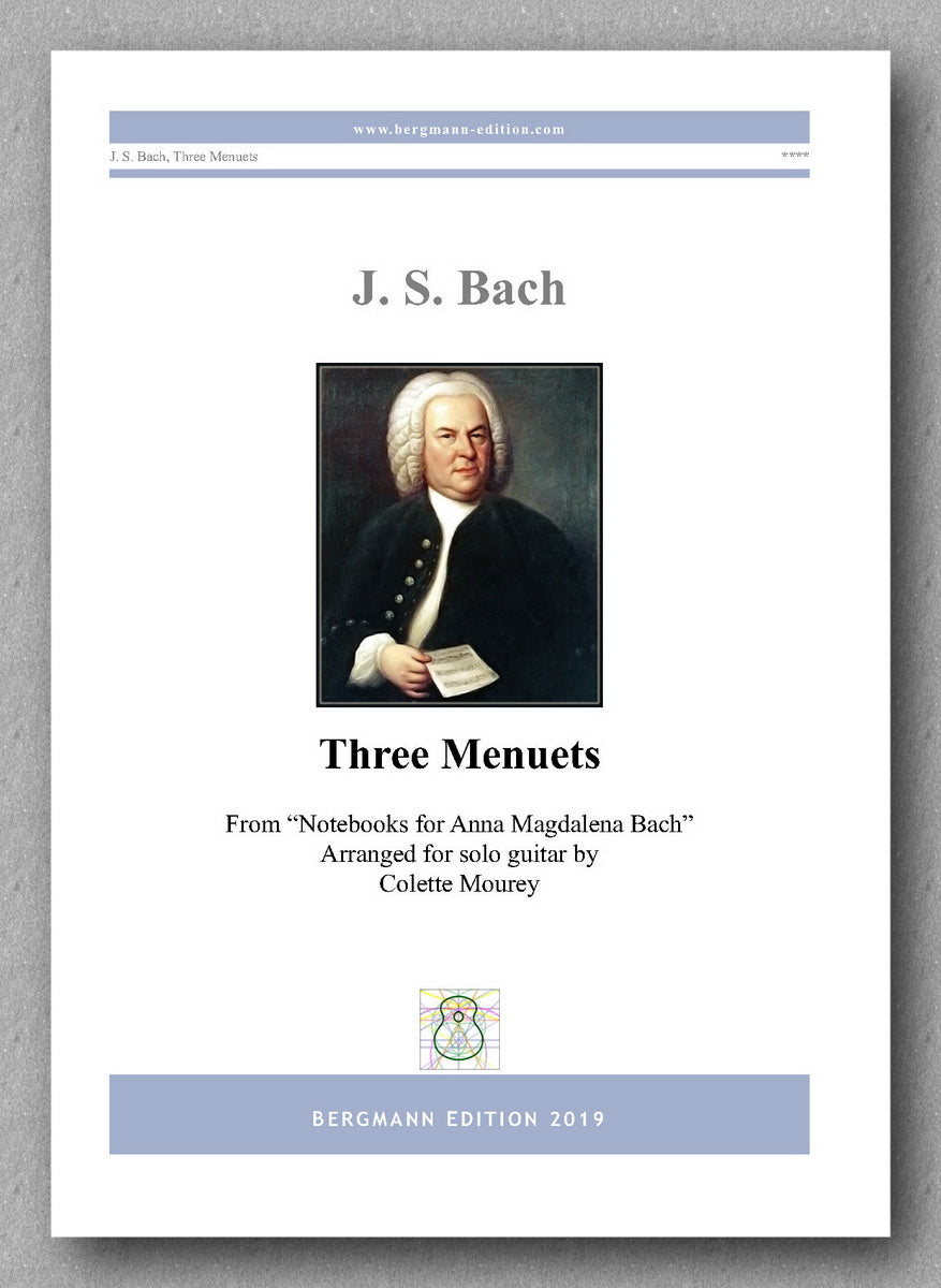 Three Menuets by J. S. Bach - preview of the cover