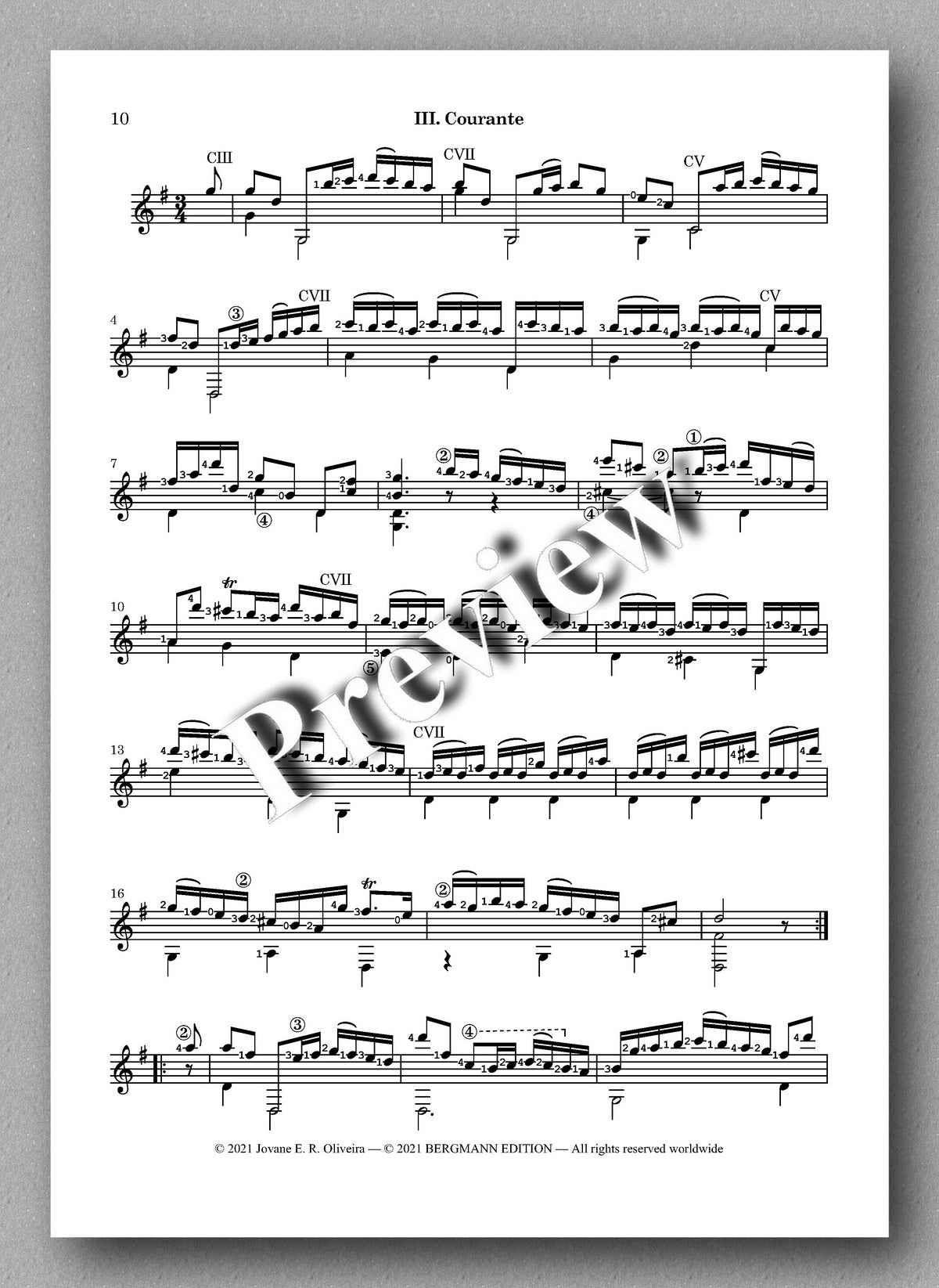 Bach-Oliveira, Cello Suite No 1, BWV 1007 - 7 strings - music score 2