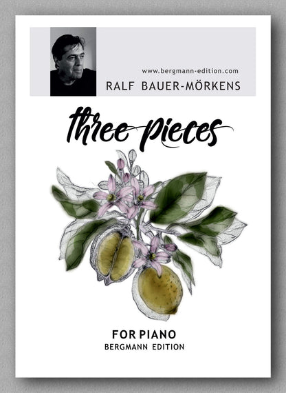 Bauer, Three Pieces for Piano,  cover