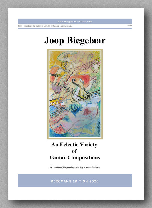 An Eclectic Variety of Guitar Compositions by Joop Biegelaar - preview of the cover