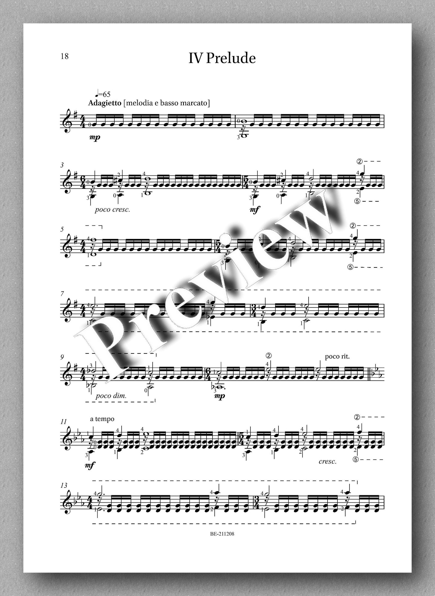 Bliokh, Sonata No. 4, Wako-Shi - music score 3