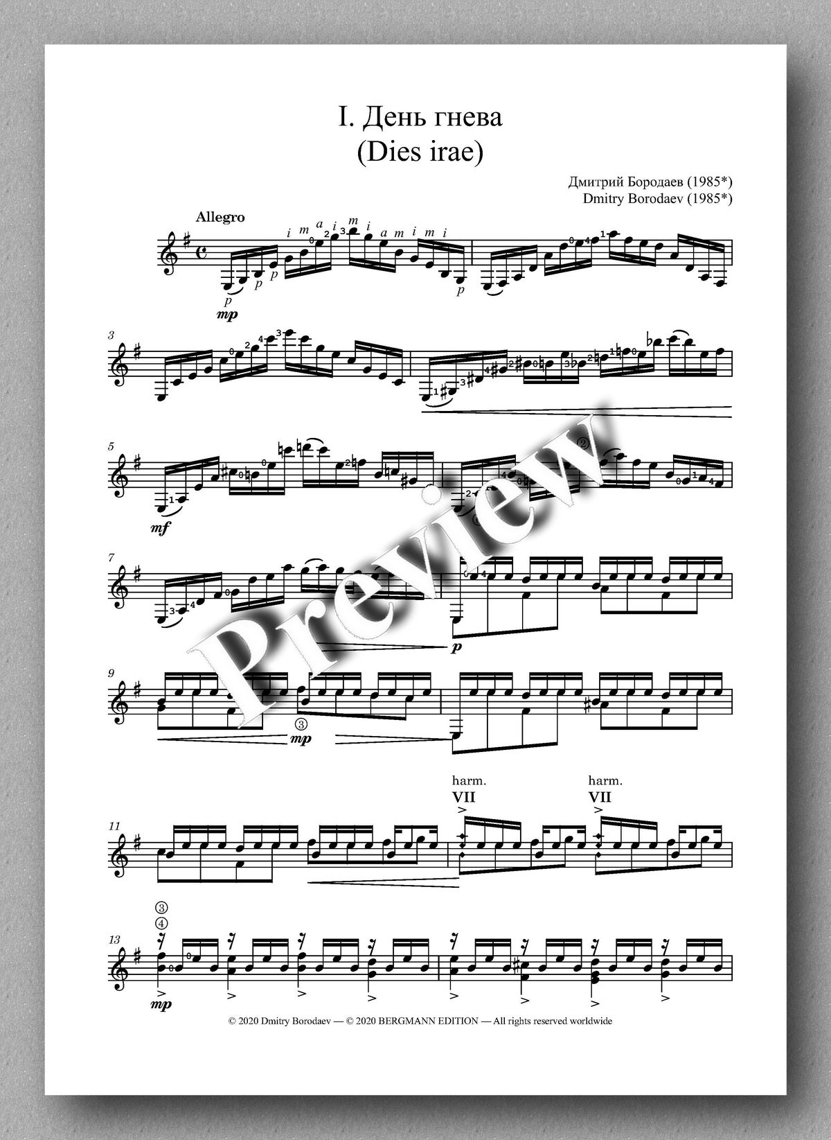 Borodaev, Etudes Tableaux - vol. 1 - Music score 1