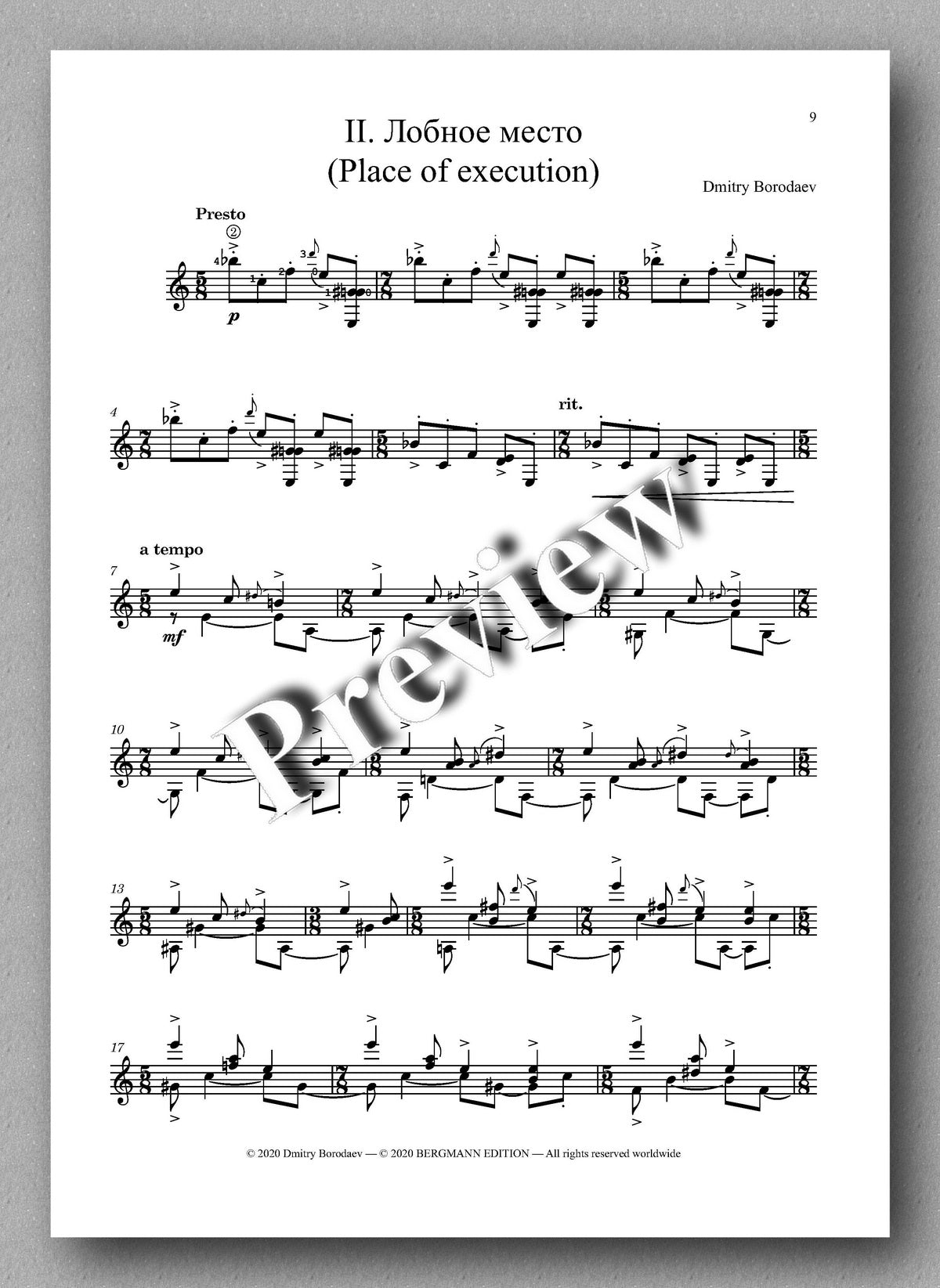 Borodaev, Etudes Tableaux - vol. 1 - Music score 2