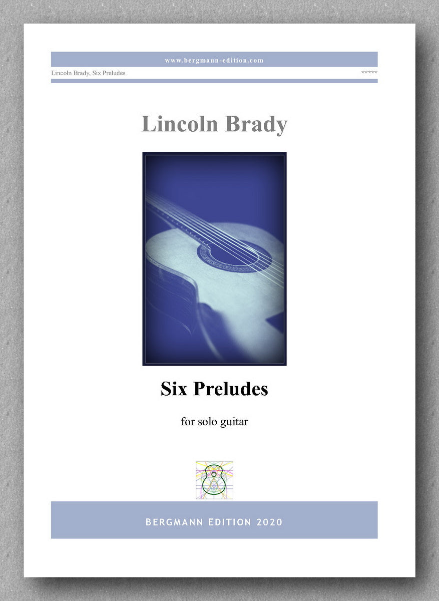 Lincoln Brady: Six Preludes, for solo guitar - preview of the cover