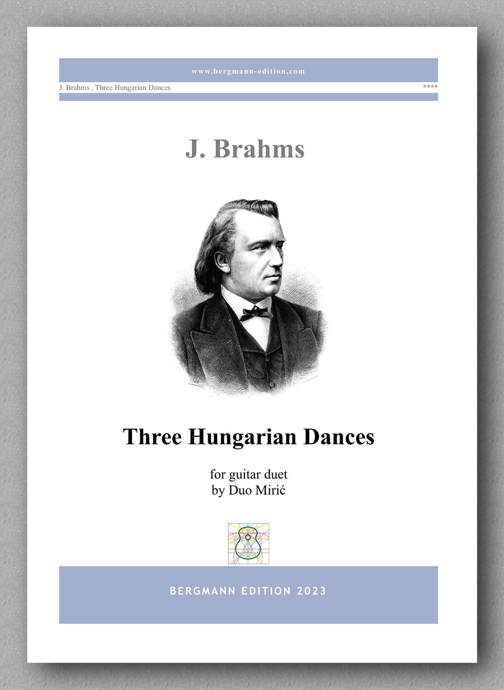 J. Brahms, Three Hungarian Dances, preview of the cover