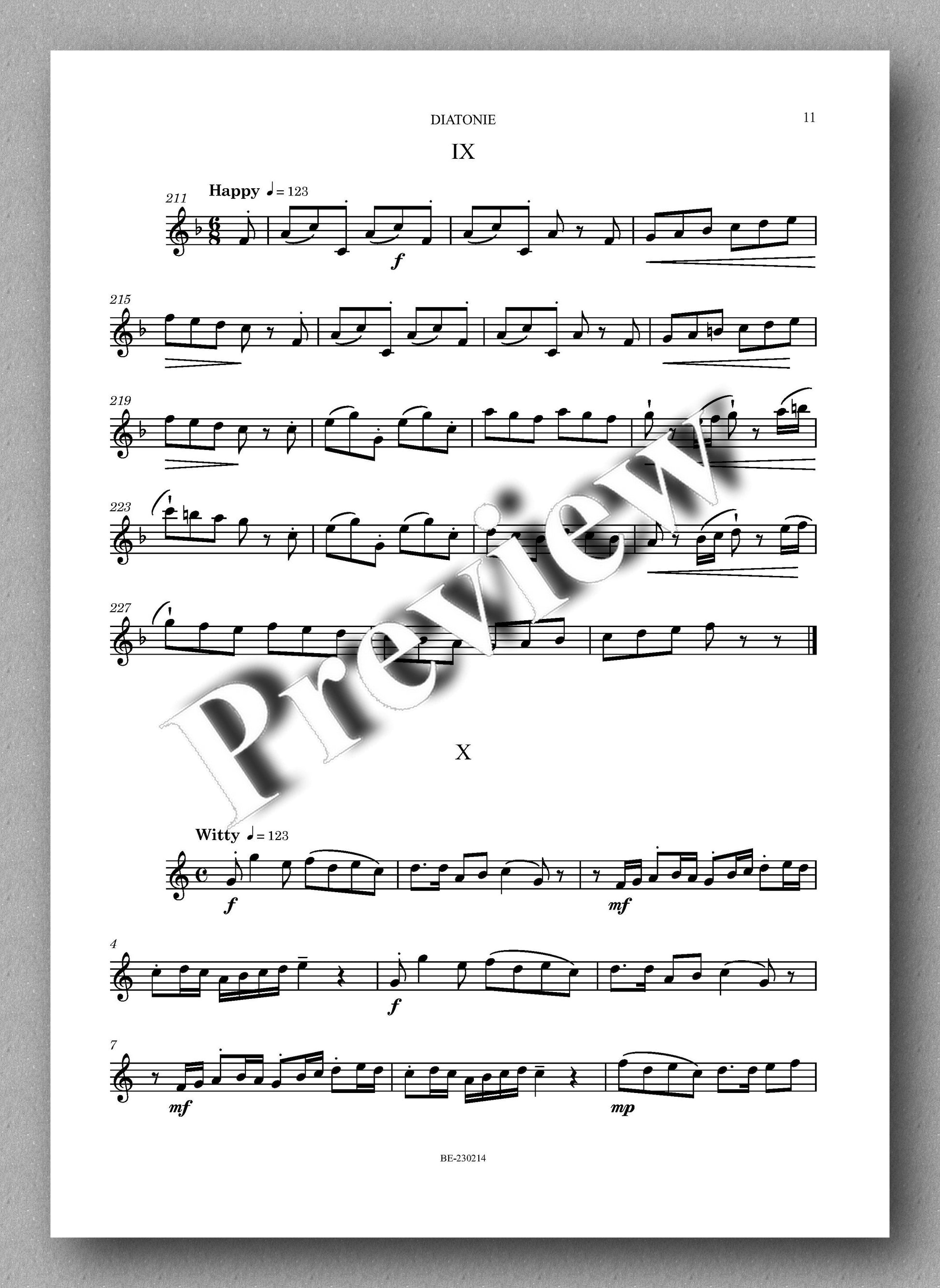 DIATONIE, Op. 228 by  Leonello Capodaglio - preview of the music score 2