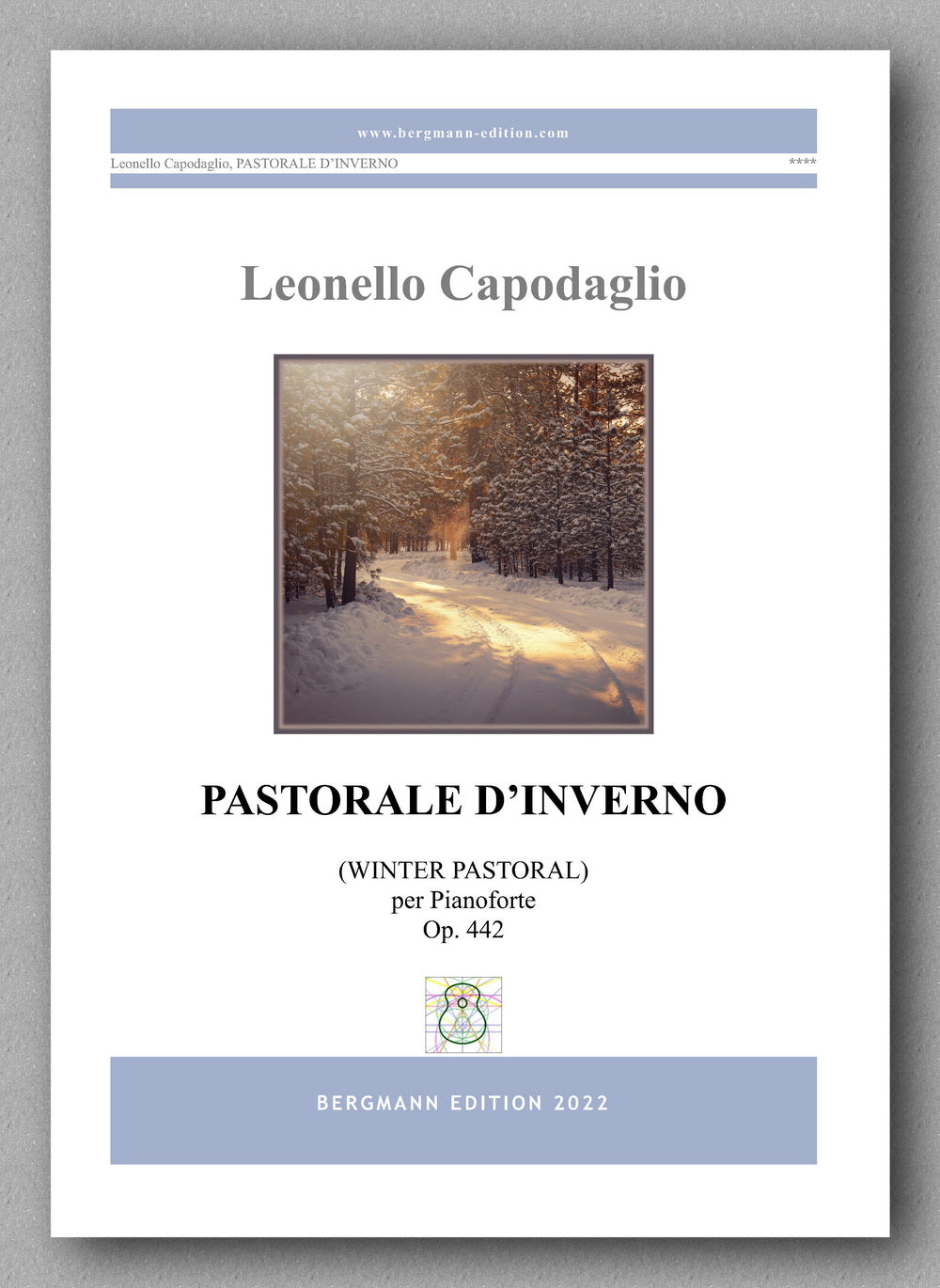 PASTORALE D’INVERNO, op. 442 by  Leonello Capodaglio -  preview of the cover