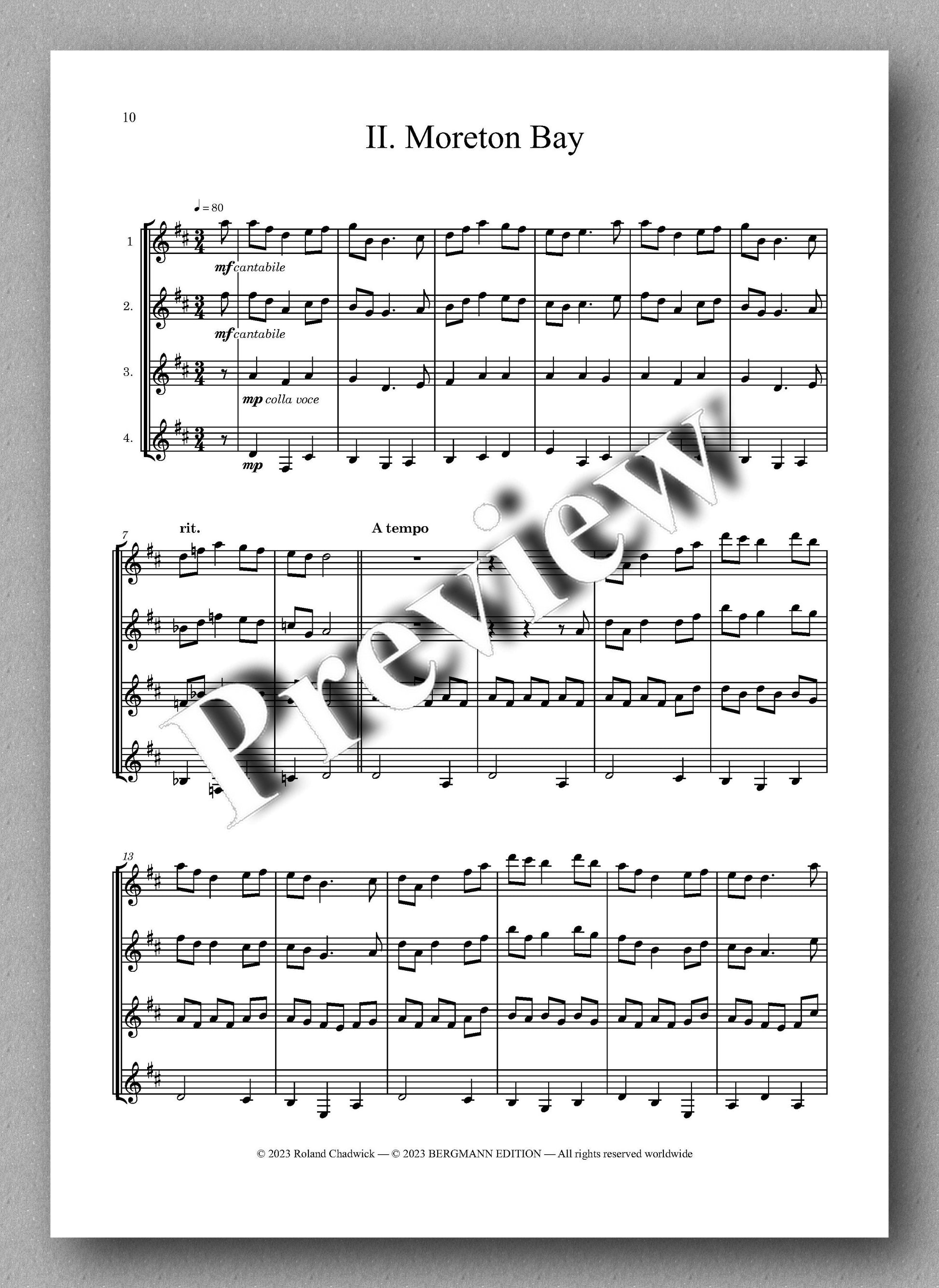 Roland Chadwick, Colonial Suite - preview of the music score 2