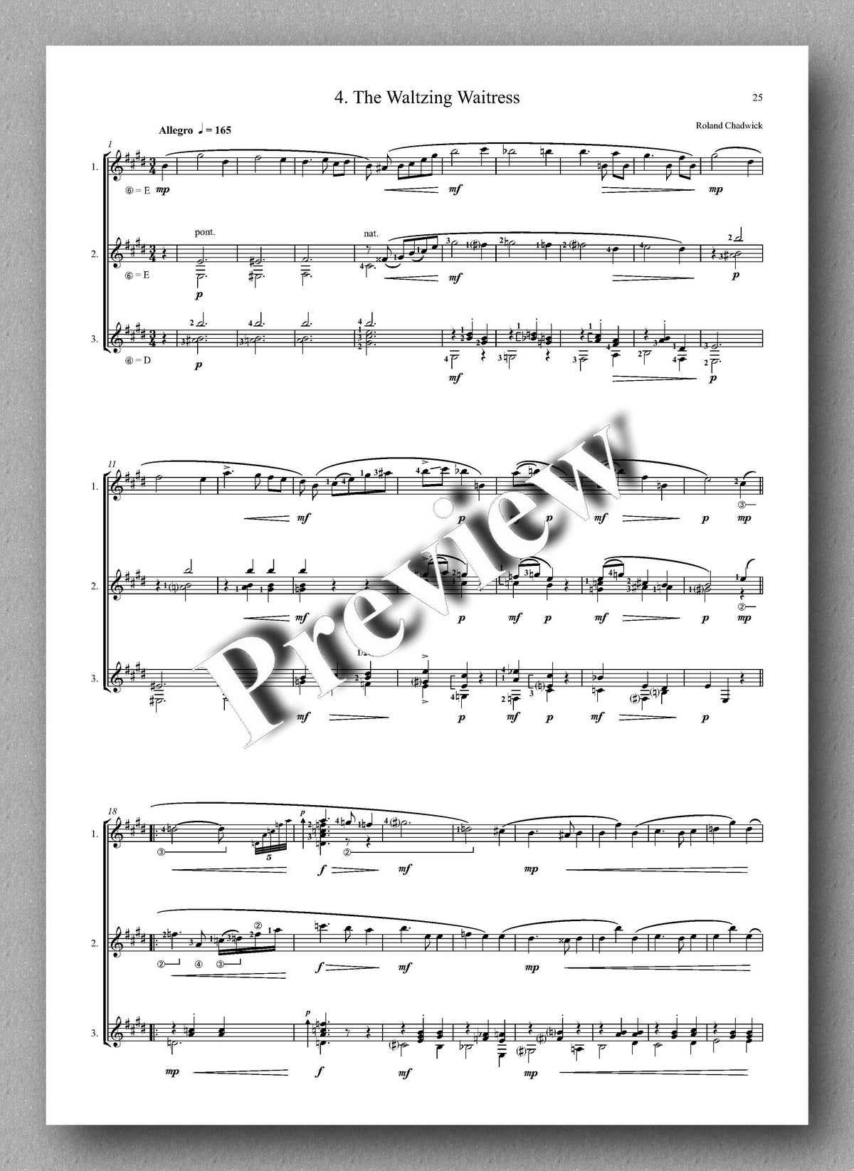 Chadwick, Rococo Café - music score 4