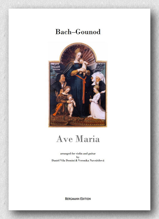 Bach–Gounod, Ave Maria arranged for guitar and violin, cover
