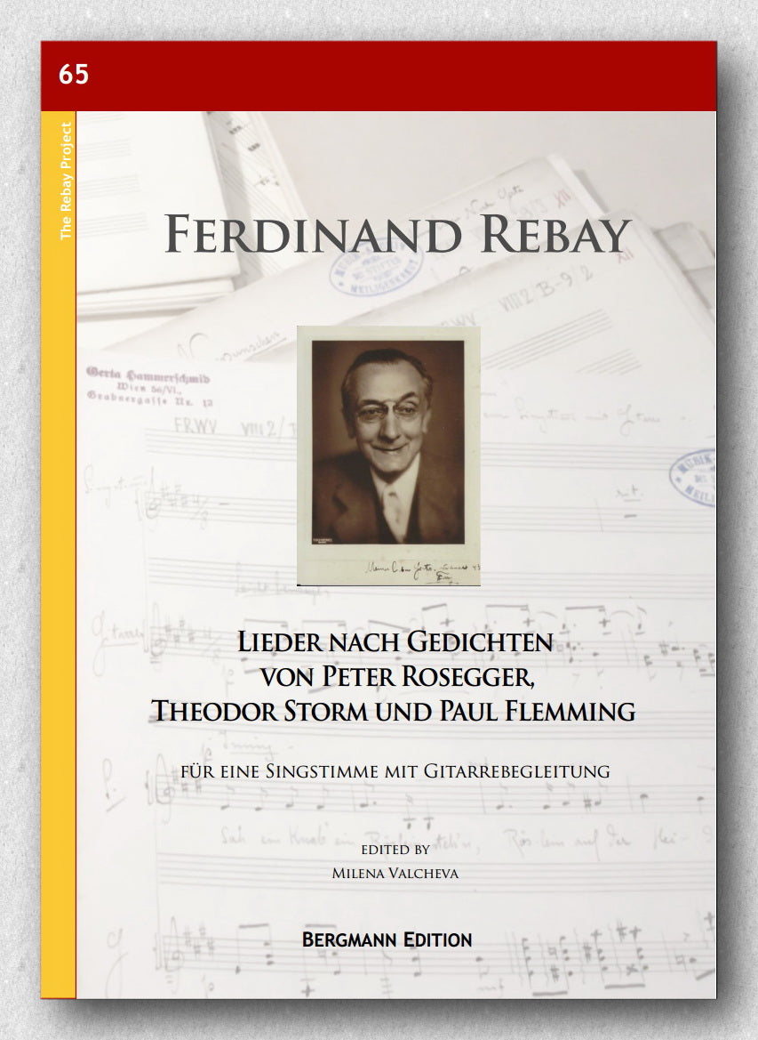 Rebay [065], Lieder nach Gedichten von Peter Rosegger, Theodor Storm und Paul Flemming - preview of the cover