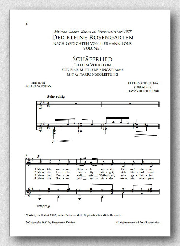 Rebay [038], Der kleine Rosengarten I - Preview of the songs