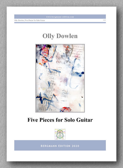 Dowlen, Five Pieces for Solo Guitar - preview of the cover