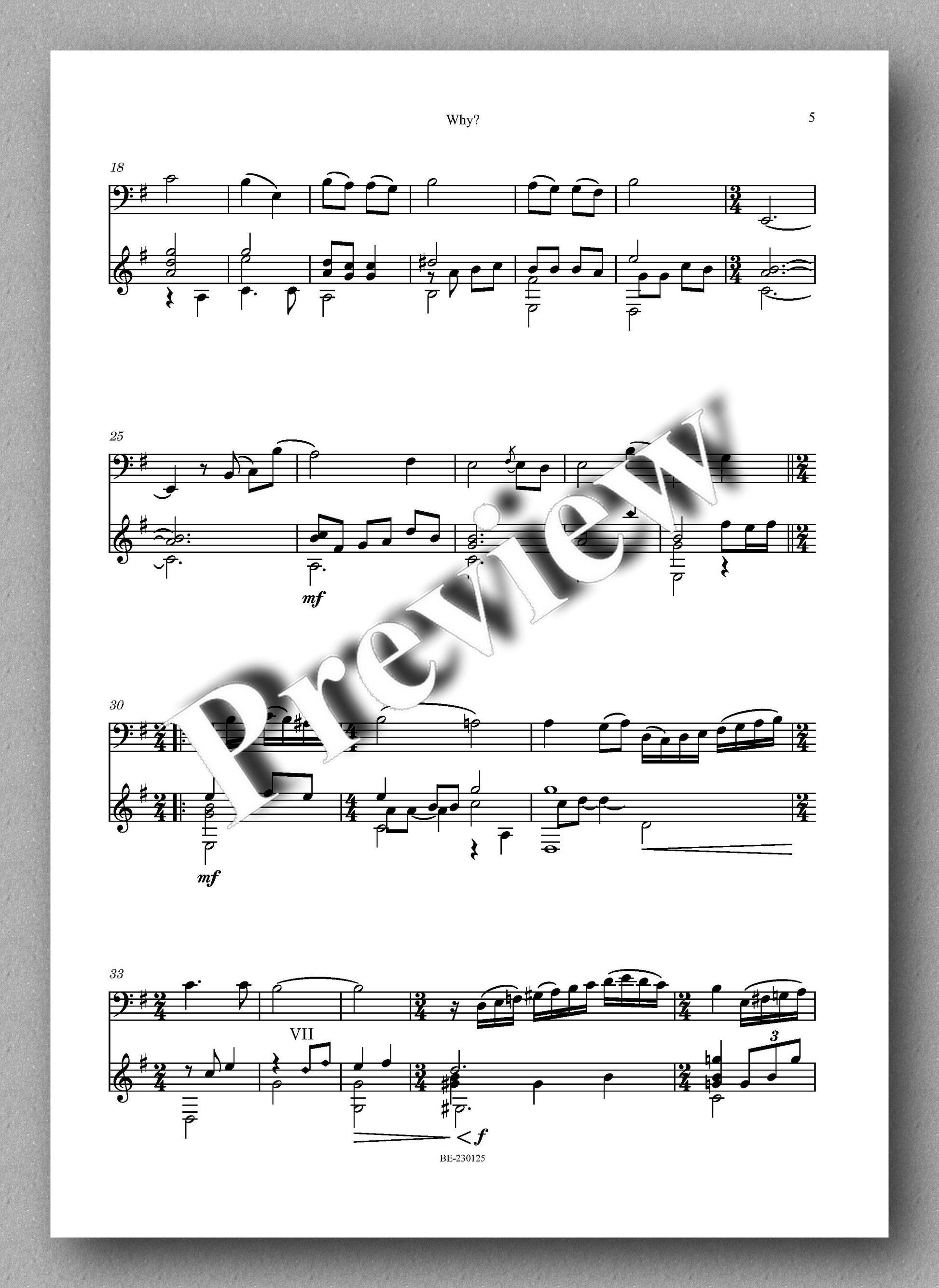 Erena, Why? (cello and guitar) - preview of the music score 2
