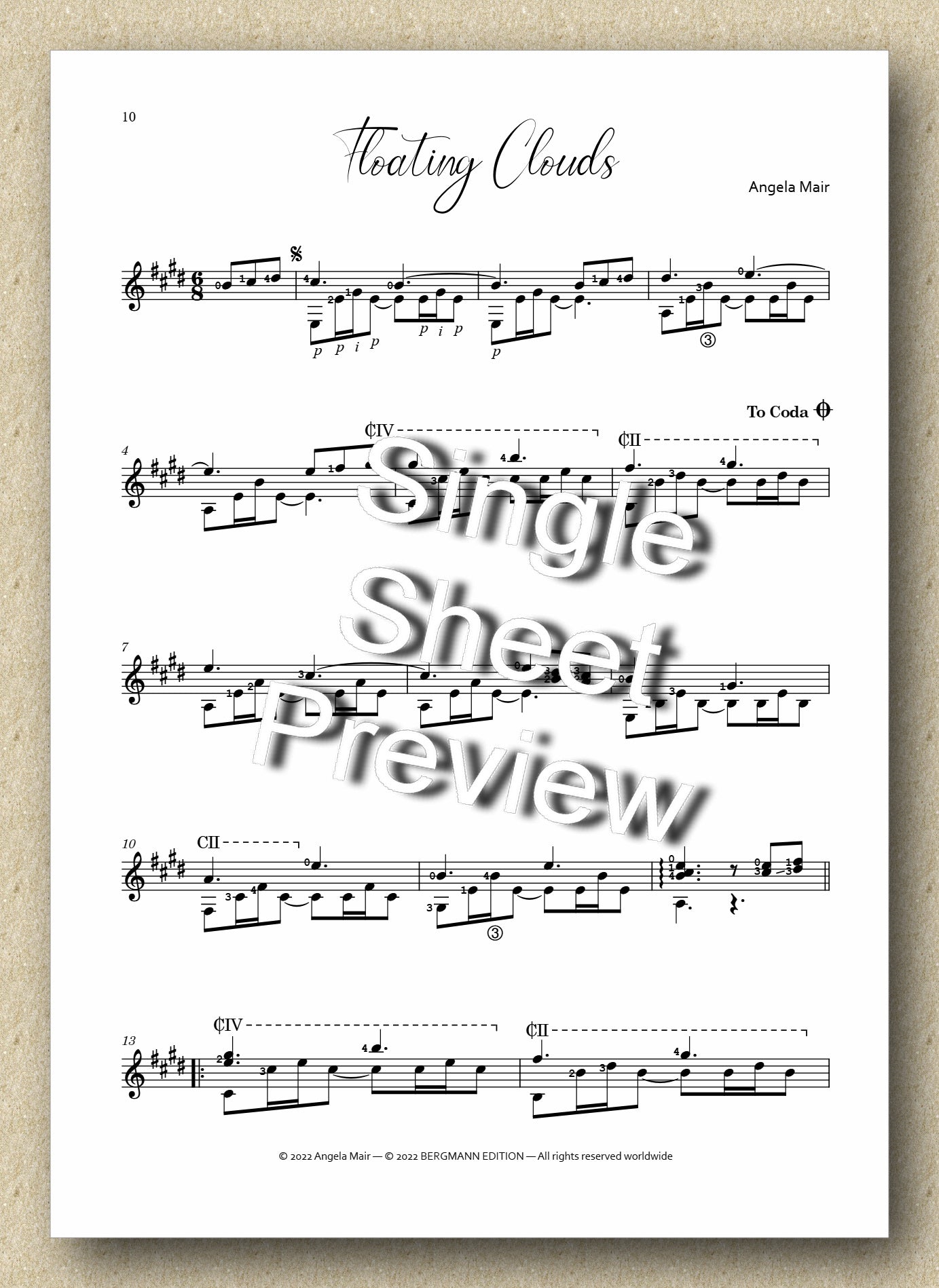 One by One - vol. 4, by Angela Mair - preview of the music score 2
