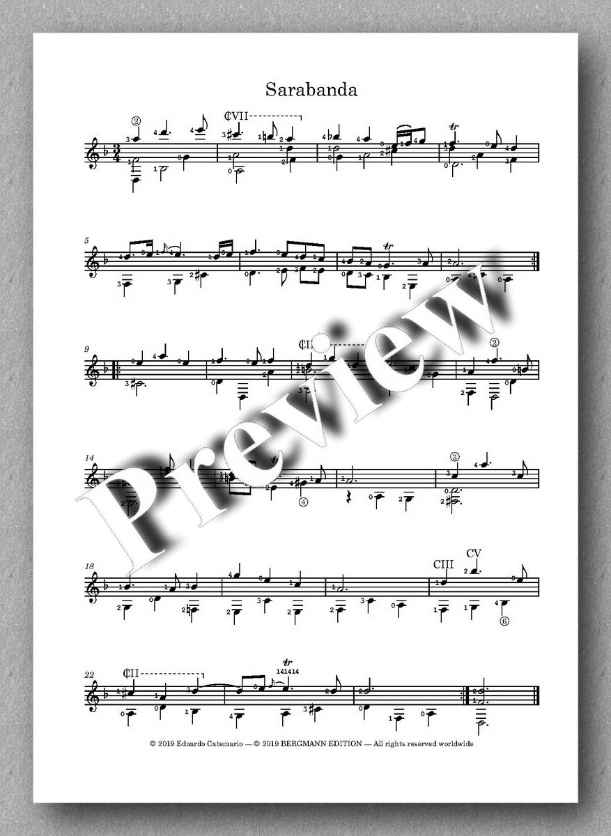 G. F. Händel, Suite HWV 447 - preview of the music score 3