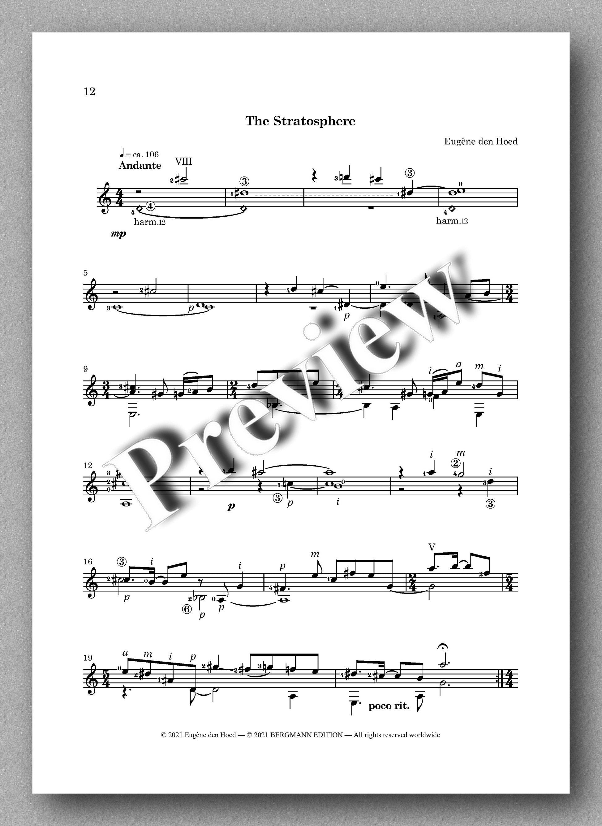 Hoed, The Mysterious Guitar - Music score 3
