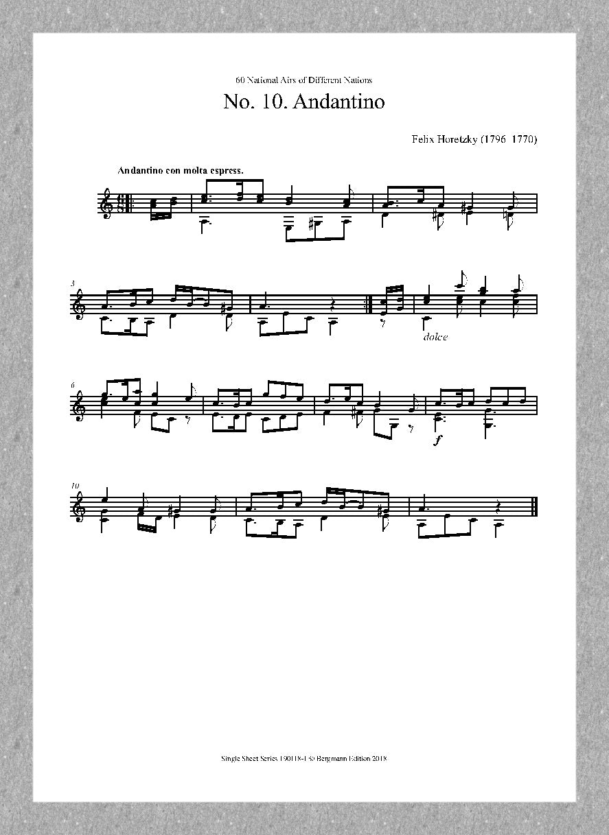 Horetzki- opus 60-Airs- no. 10