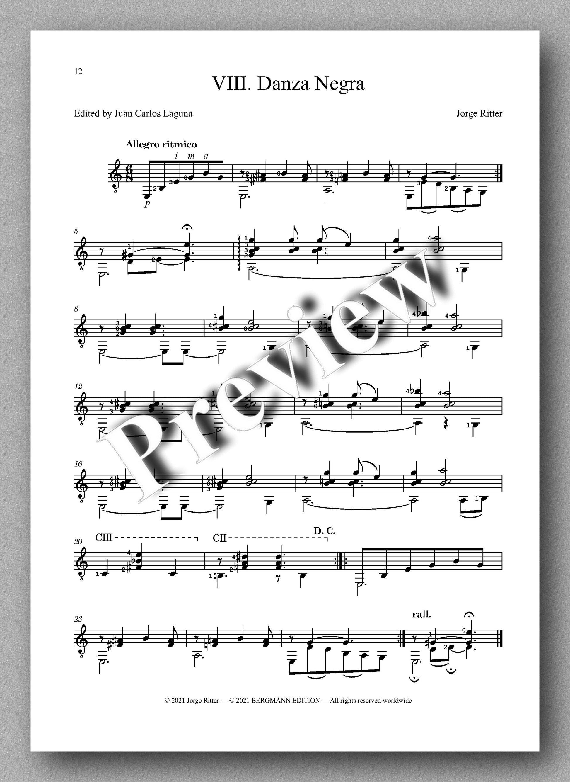 Ritter, Eight Short Pieces - preview of the music score 3