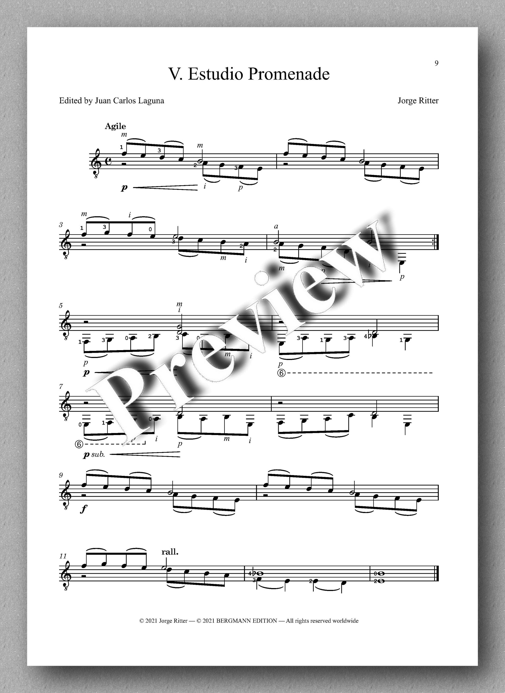 Ritter, Eight Short Pieces - preview of the music score 2