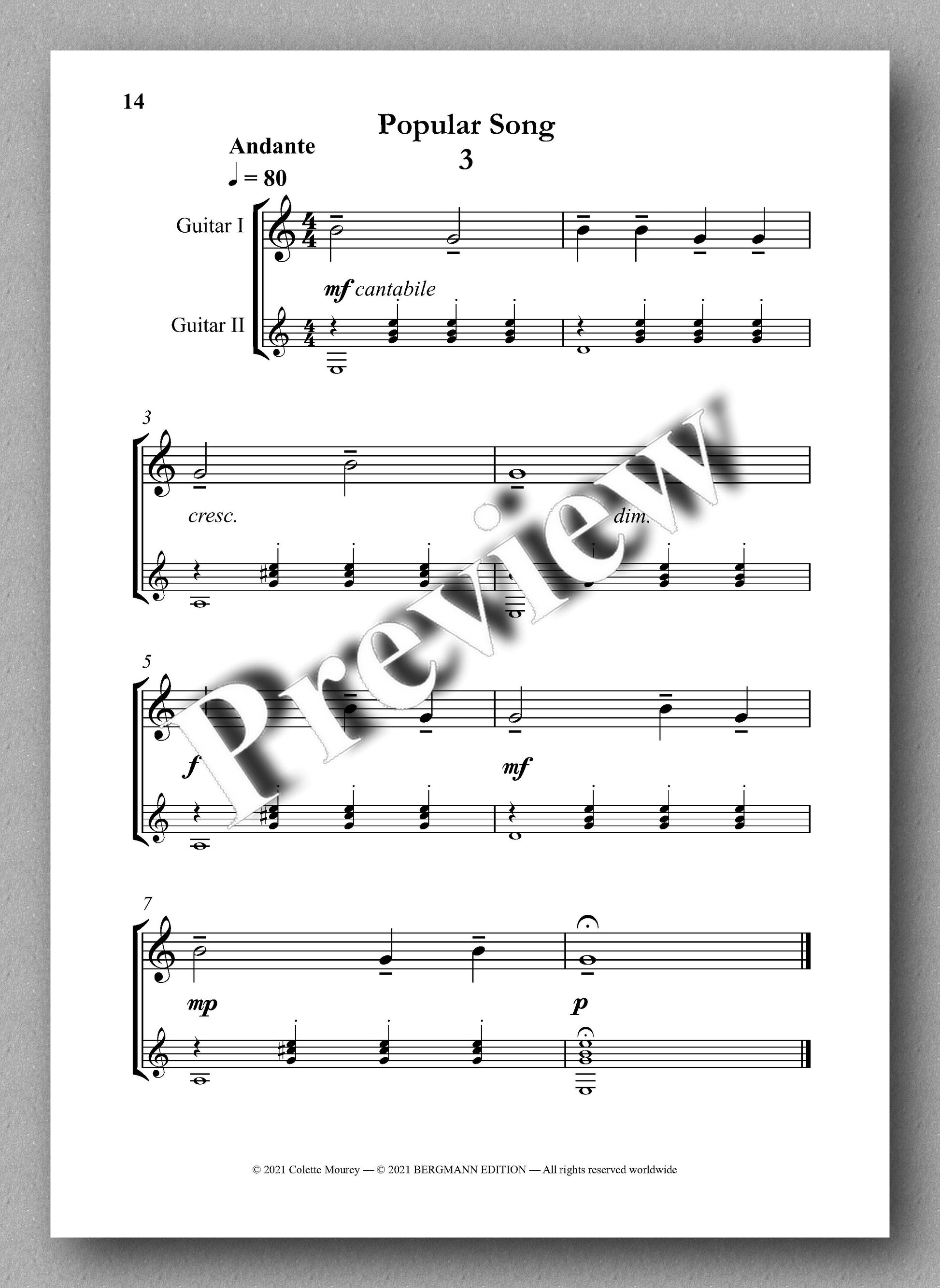 Mourey, Step by Step - music score 1