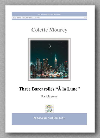 Colette Mourey, Three Barcarolles “À la Lune” - preview of the cover