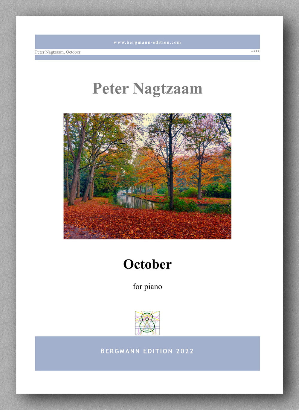 Peter Nagtzaam, October - piano version - preview of the cover