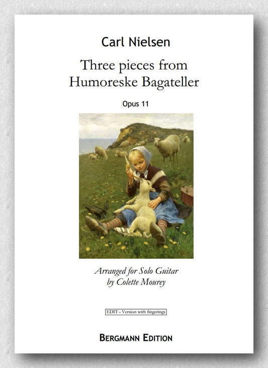 Carl Nielsen (1865-1931), Three pieces from Humoreske Bagateller, Opus 11 - preview of the cover