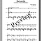 Offenbach-Mourey, Barcarolle - music score 1