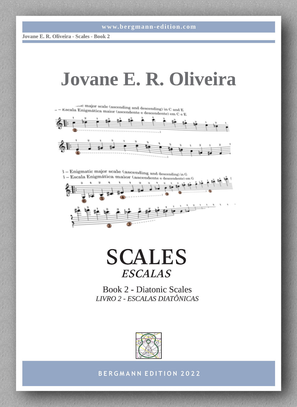 Scales, Book 2 - Diatonic Scales, by Jovane E.R. Oliveira - Cover