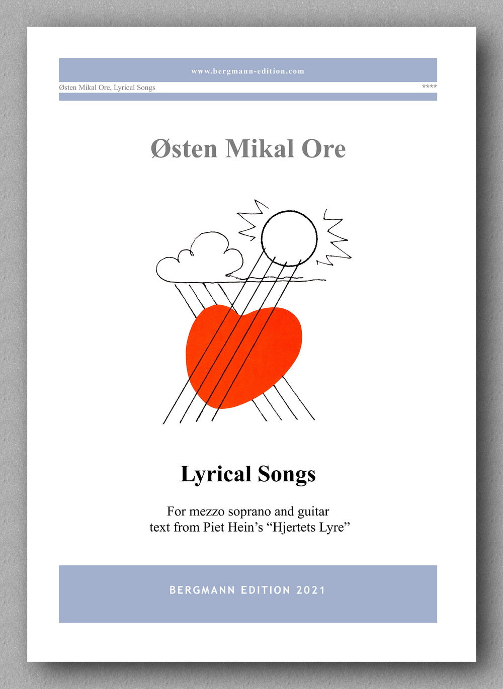 Østen Mikal Ore,  Lyrical Songs, with text by Piet Hein - cover