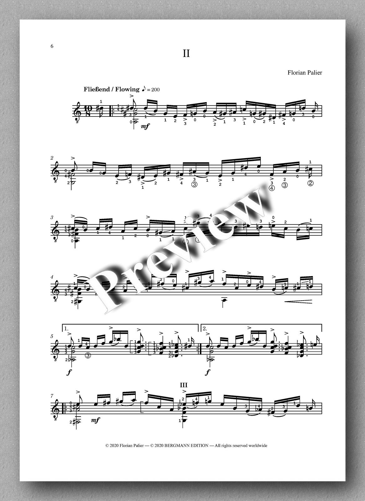 Palier, Four Pieces - preview of the music score 2