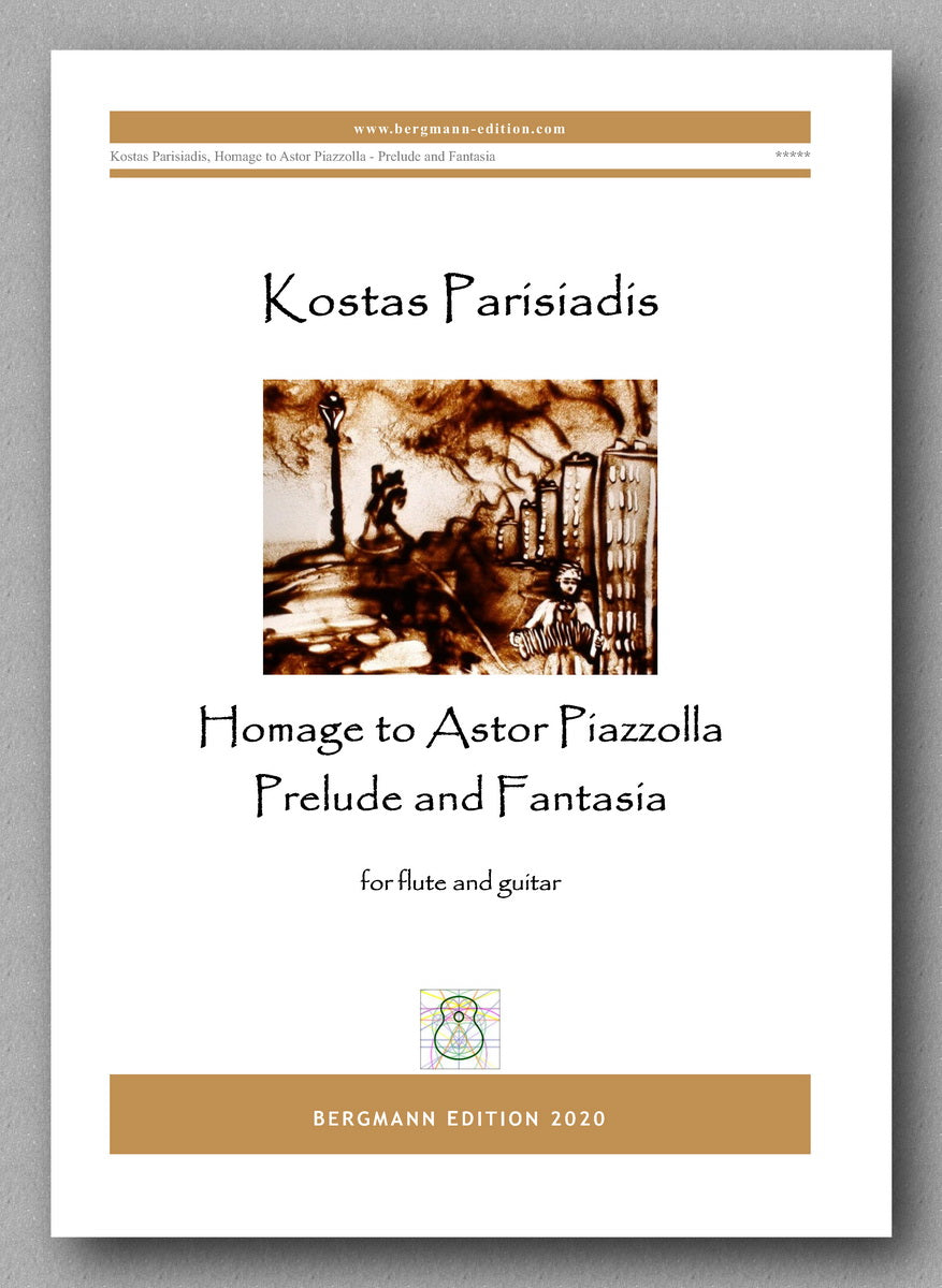 Kostas Parisiadis, Homage to Astor Piazzolla - Prelude and Fantasia - preview of the cover