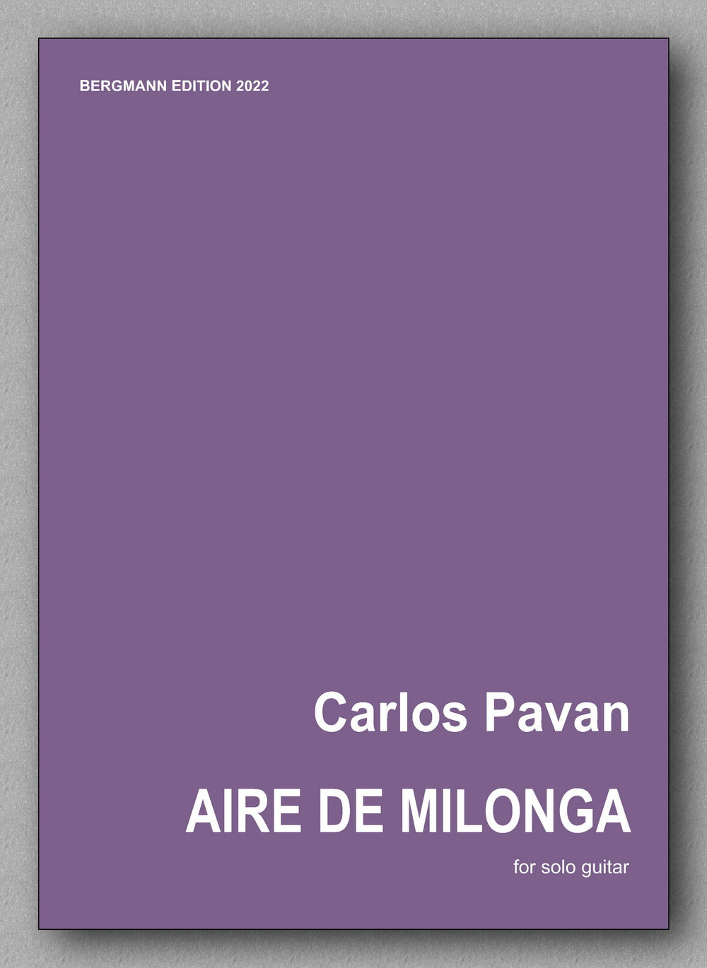 Carlos Pavan, Aire de Milonga - cover