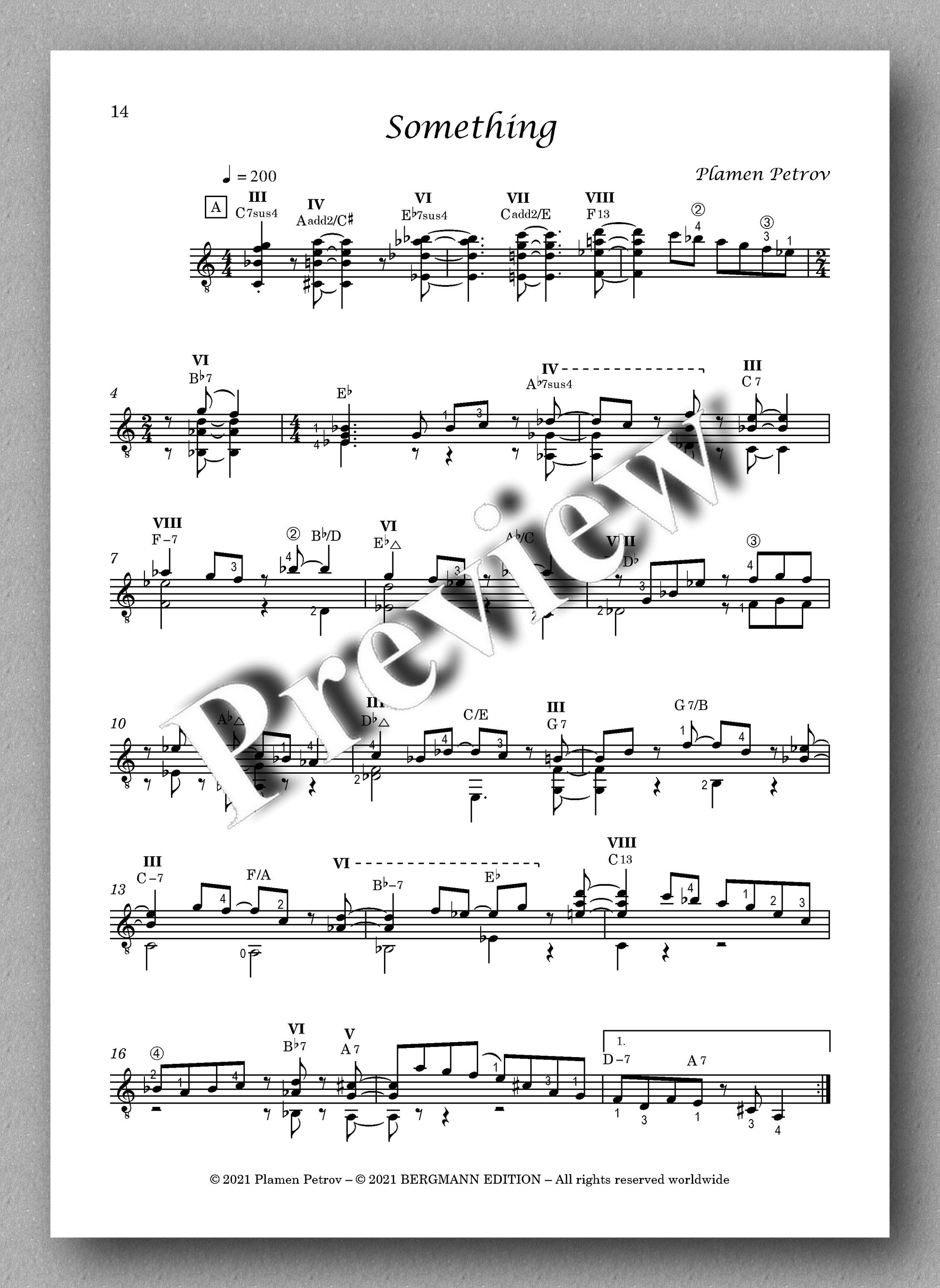 Petrov, Just Jazzy - music score 2