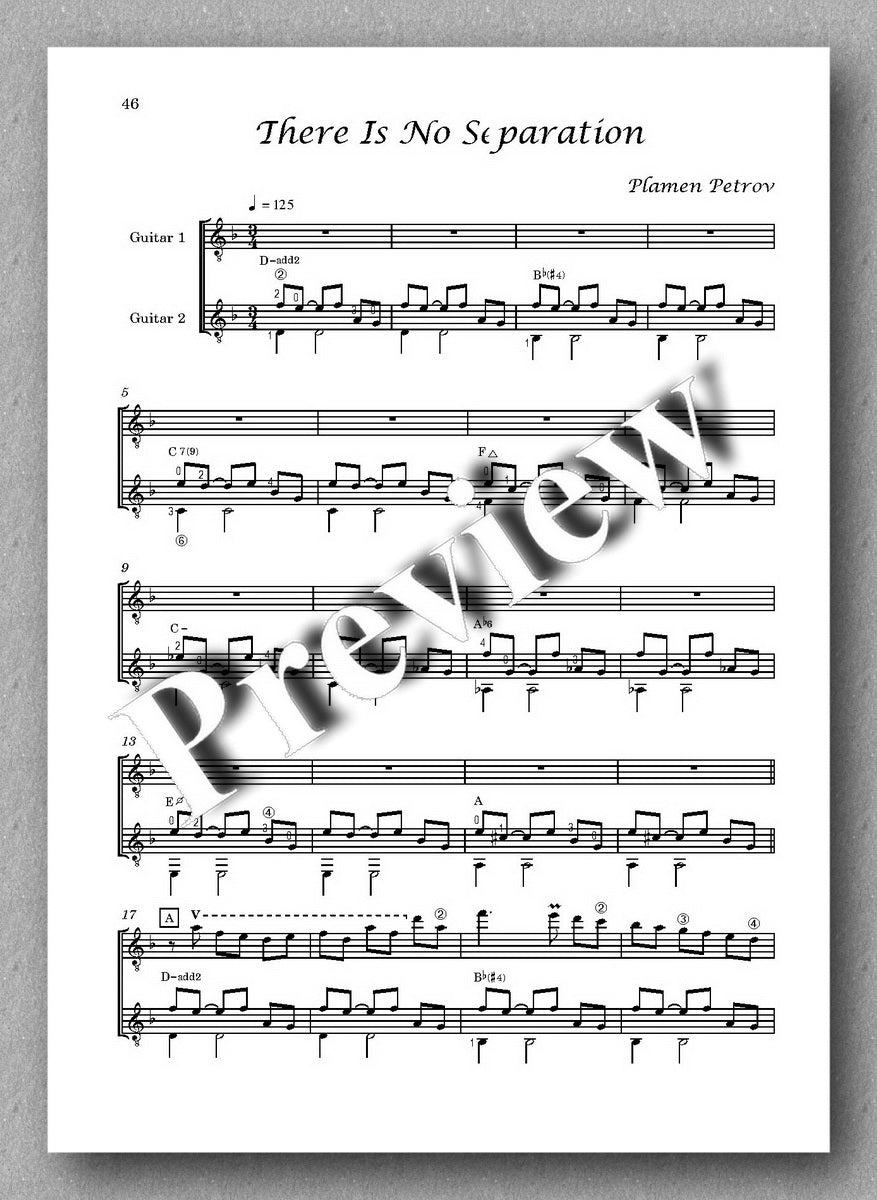 May Flower by Plamen Petrov - preview of the the music score 10