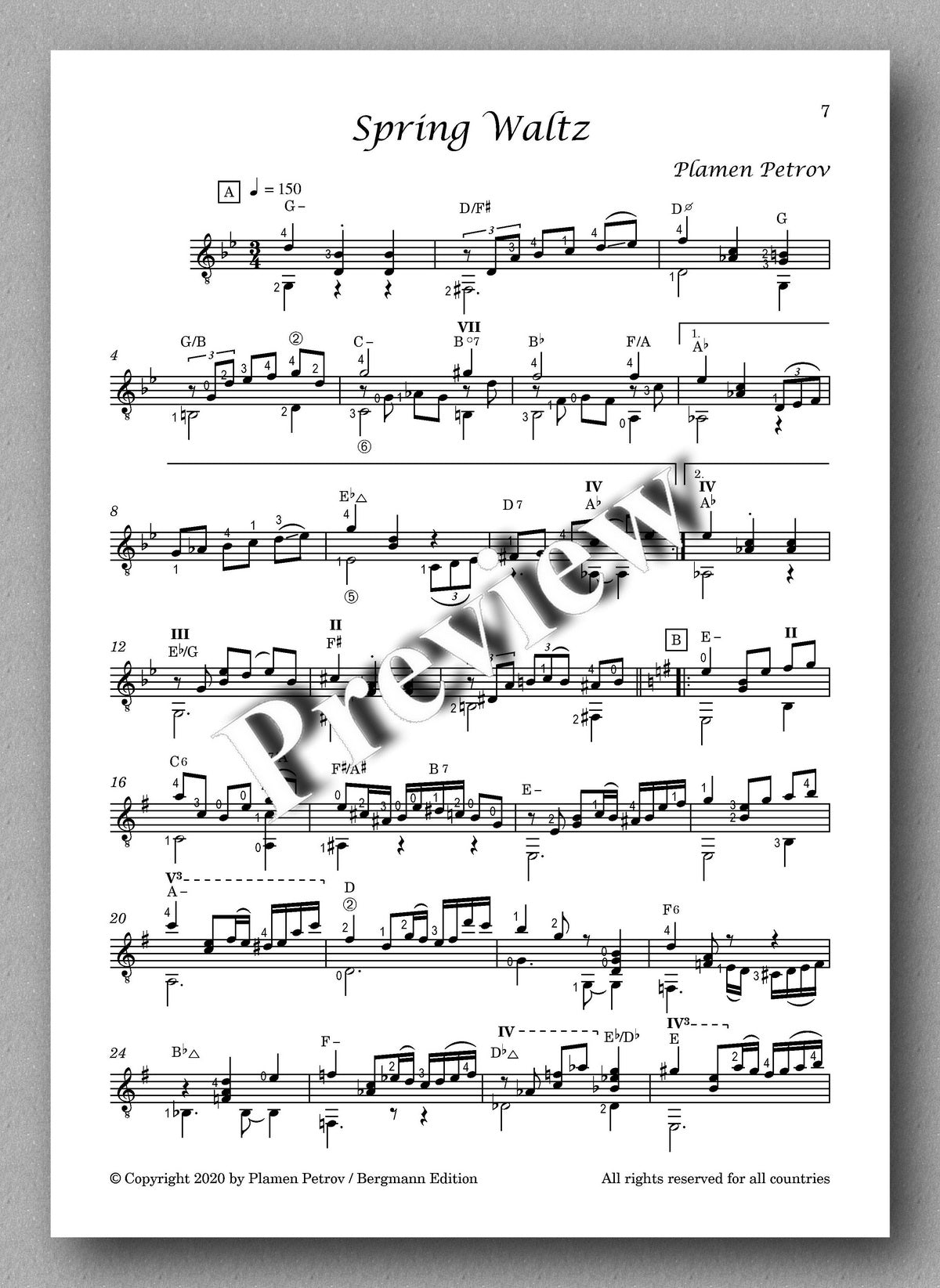 Moonlight Flowers by Plamen Petrov - music score 2