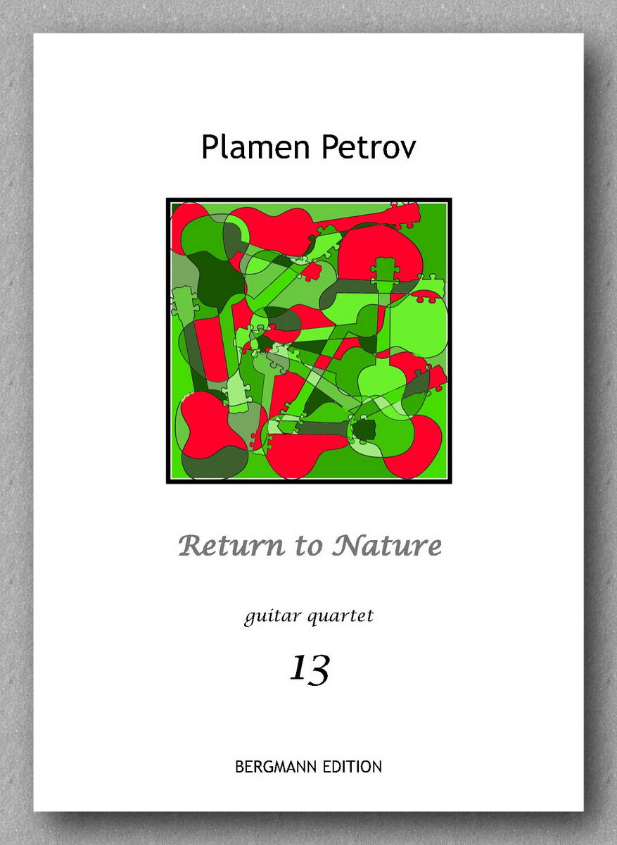 Return to Nature, guitar quartet no. 13 by Plamen Petrov - preview of the cover