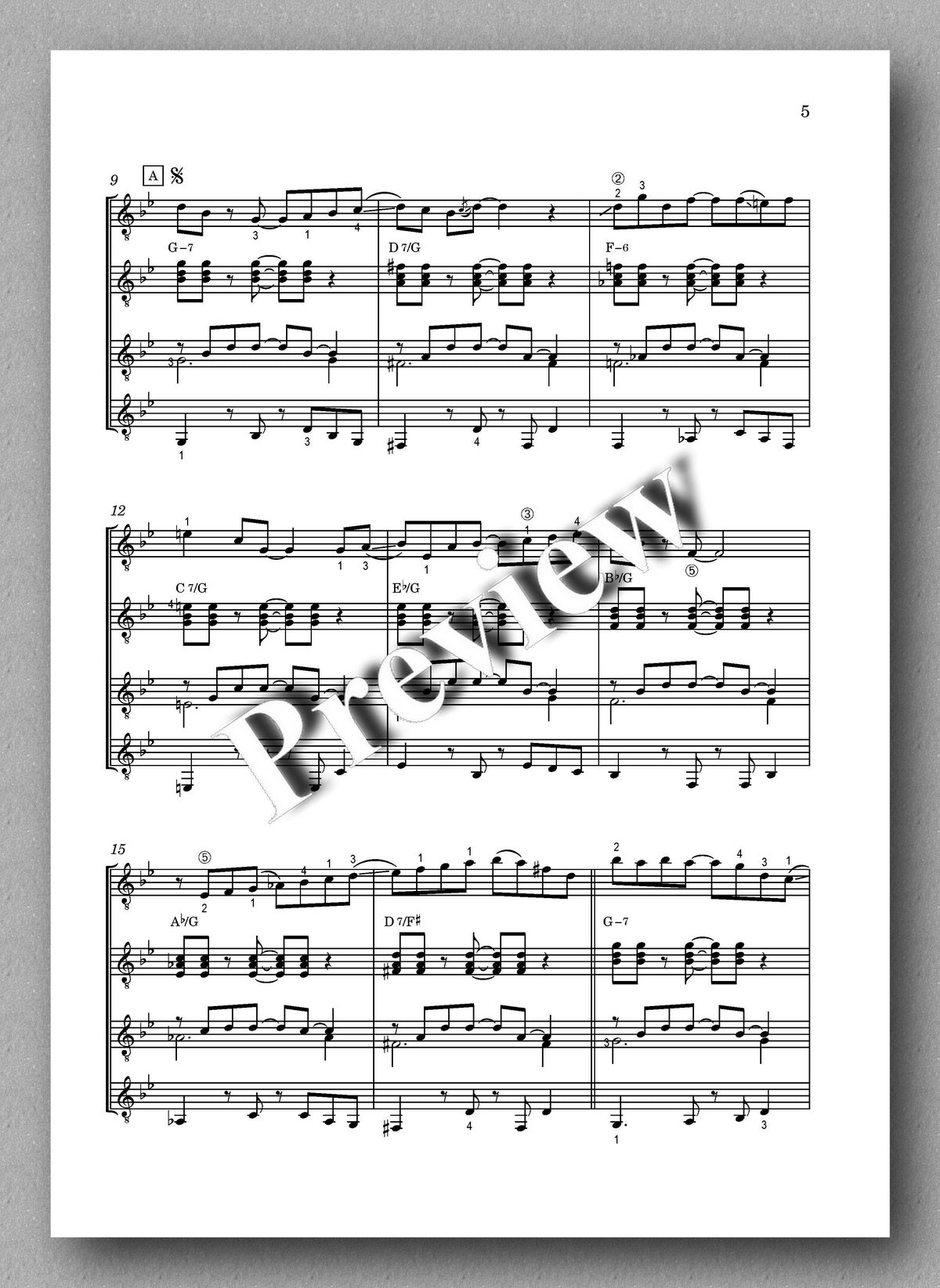 Petrov, Today Or Tomorrow - music score 2