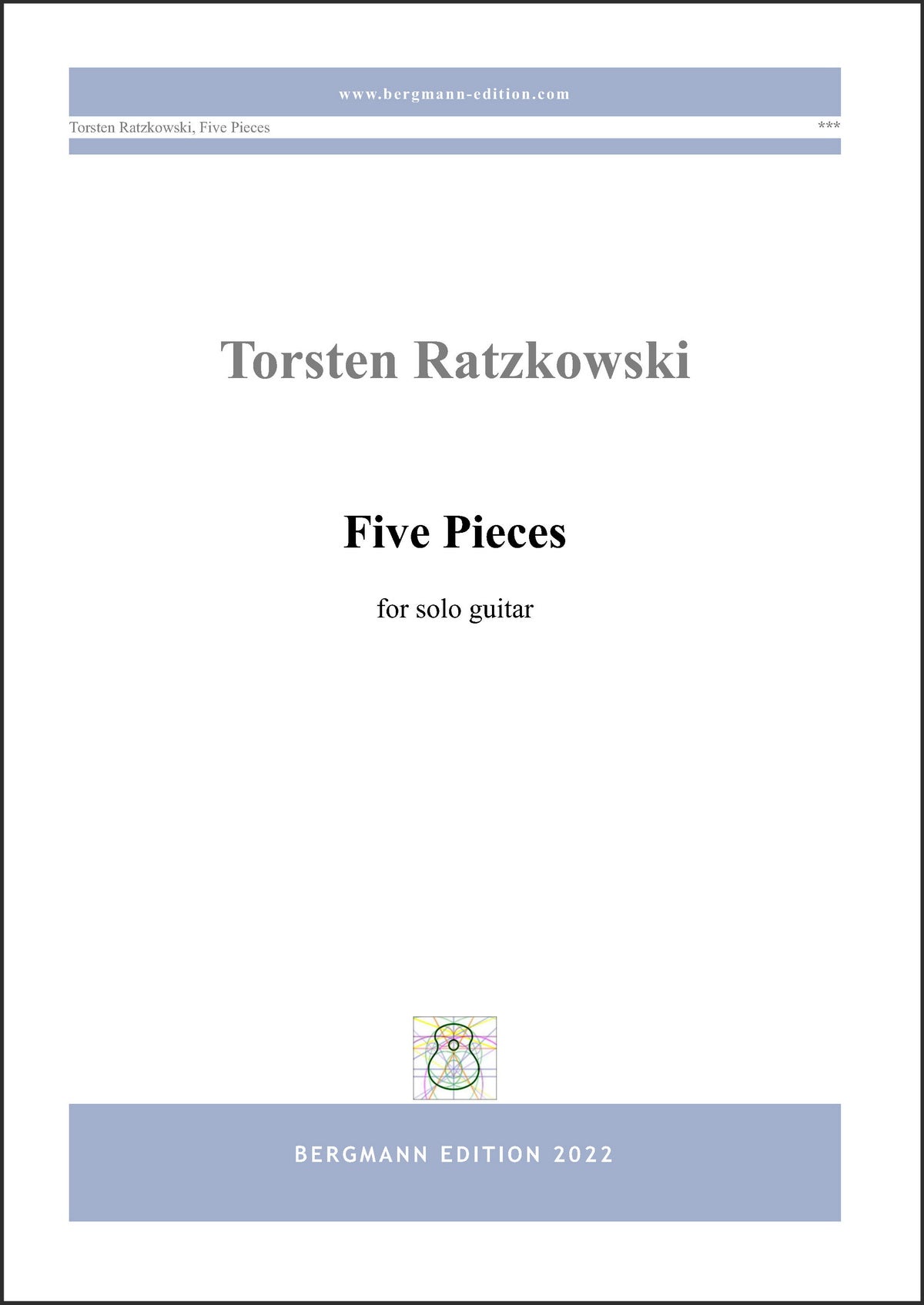 Ratzkowski, Five Pieces - cover