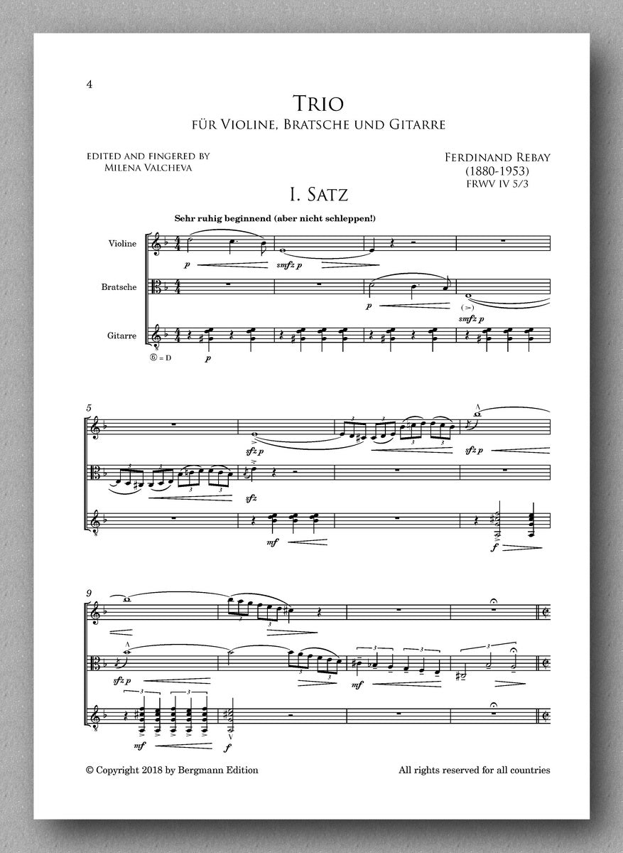 Rebay [080], Trio für Violine, Bratsche und Gitarre - preview of the score 4