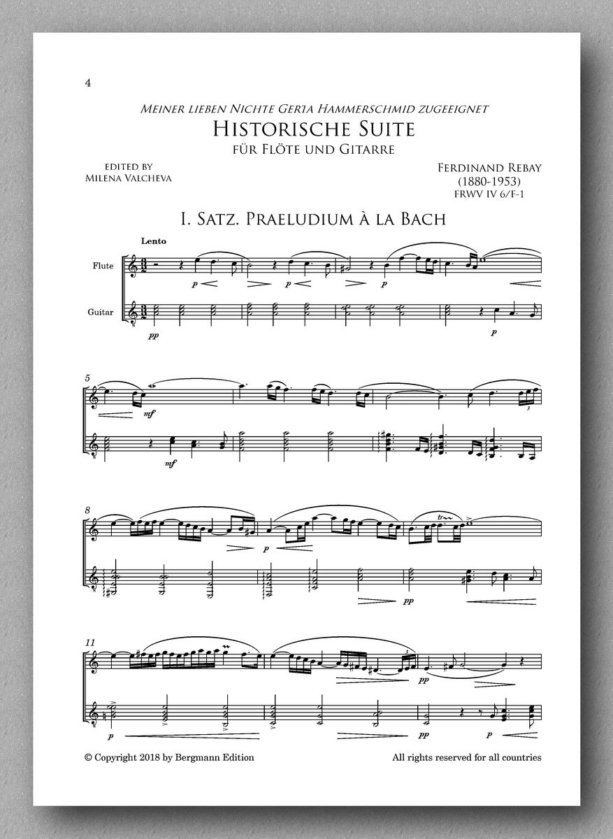 Rebay [090], Historische Suite - preview of the score 3