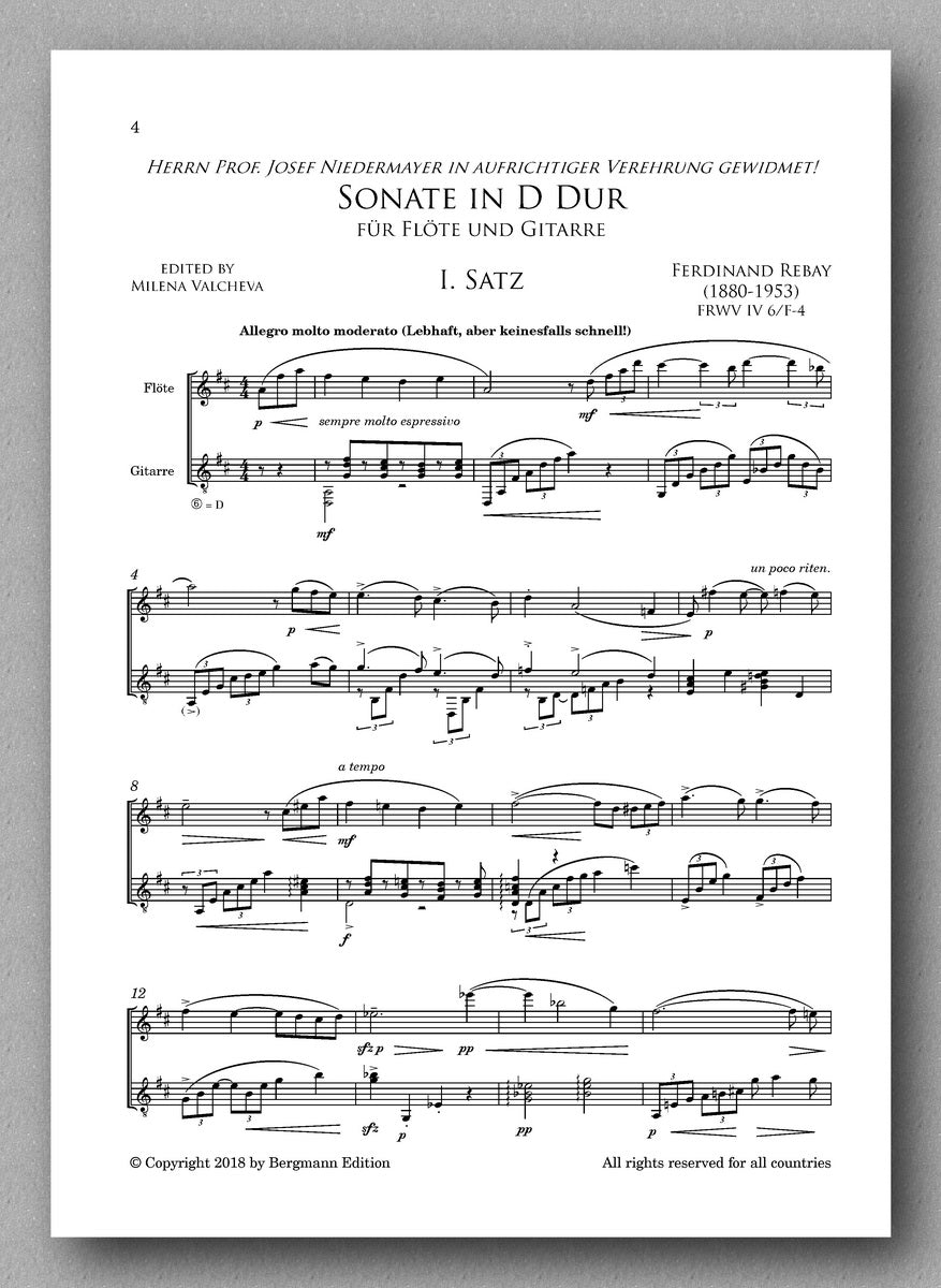 Rebay [111], Sonate in D Dur