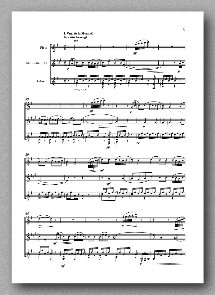 Rebay [121], Variations - preview of the score 2
